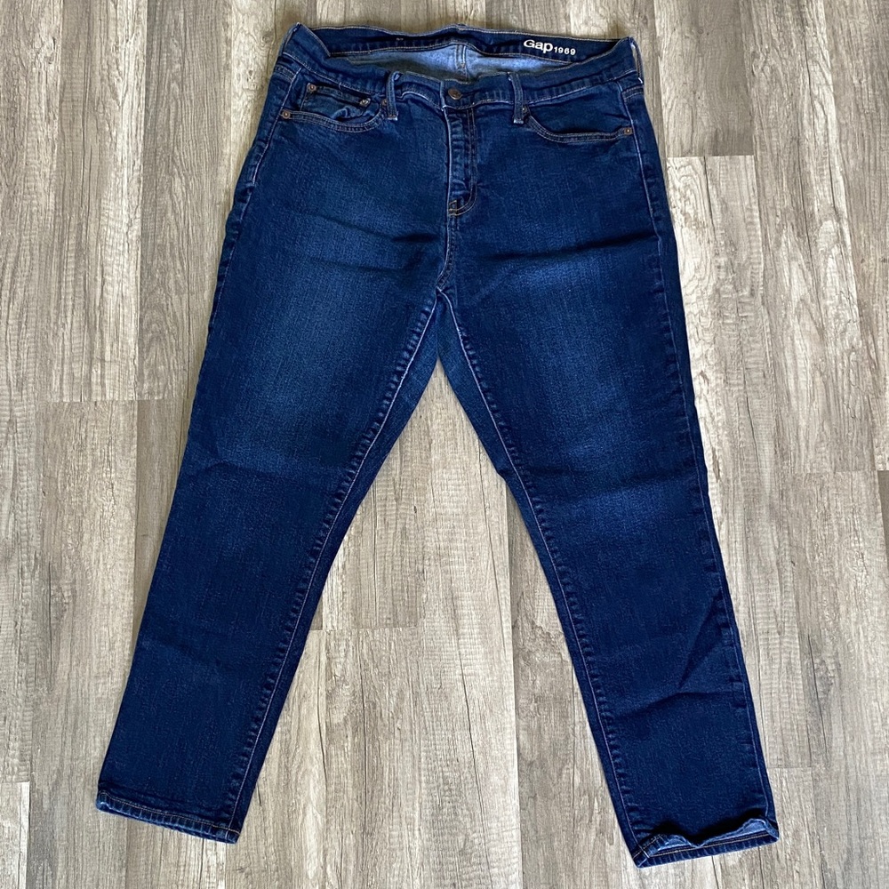 💛 GAP Dark Blue Denim Jeans Bin J - Picture 2 of 2